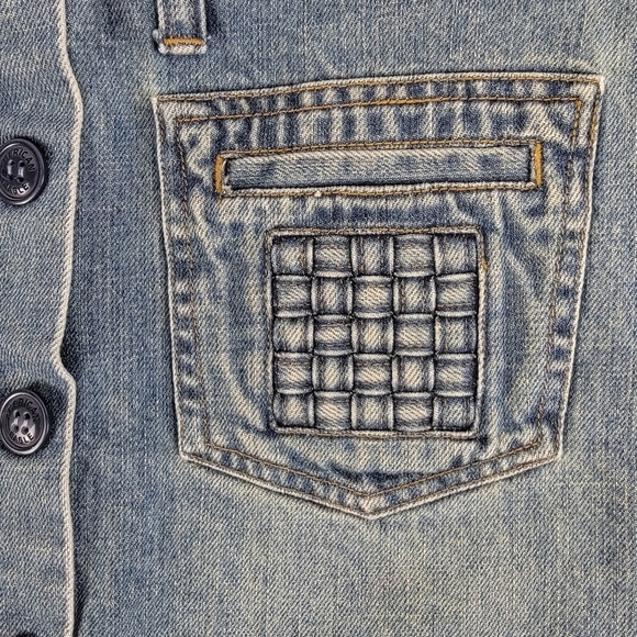 American Eagle Denim Skirt Lattice Pocket - Picture 3 of 8